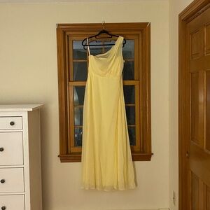 Birdy Grey Kira Chiffon bridesmaids dress (lemon sorbet)